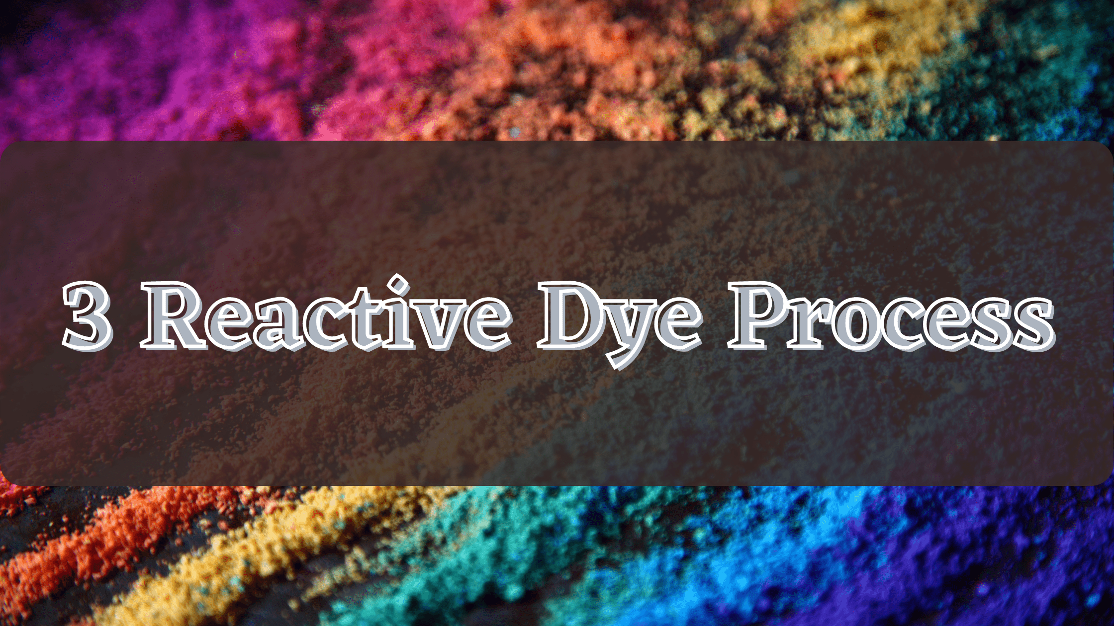 reactive dye process