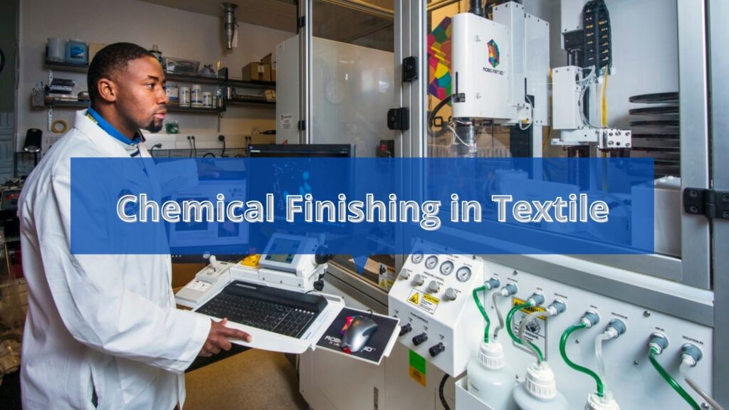 Chemical finishing in textile